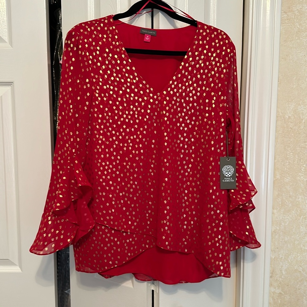New with tags, Vince Camuto embellished blouse
